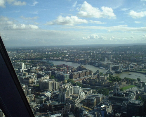 Swiss Re in London (Ogórek)
41 piętro widok na Tower Bridge #LondynOgórekSwissRe