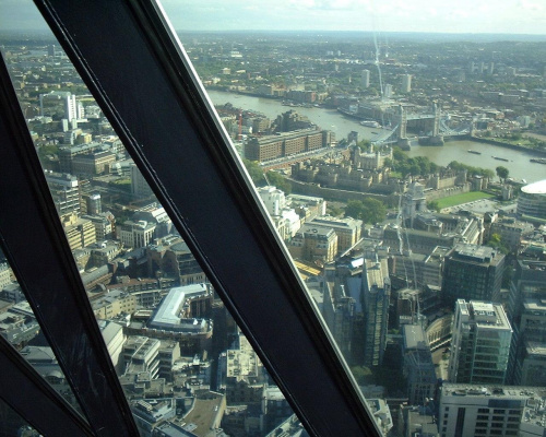 Swiss Re in London (Ogórek)
41 piętro widok na Tower Bridge #LondynOgórekSwissRe