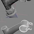 tak ja wszystkie rurki - baza to cylinder 8sides. Przy czym samo mocowanie było robione na 2 razy, najpierw 1/2 poziomego cylindra przyspawana do malej tuby, mirror (można ręcznie kopiować za pomocą mirrora, ja zdecydowanie polecam mod. symetry) i późn...