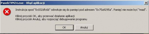 Doskonałość Windowsa. Program Pasek TVN24. #Windows2000Tvn24