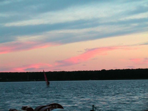 wieczór nad jeziorem Sławskim :)
