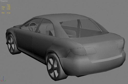 Mazda 6 Game art, low poly