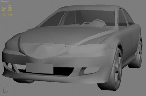 Mazda 6 Game art, low poly