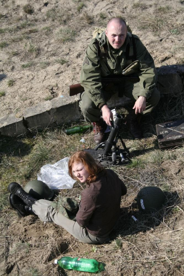 Trening dla Grup Rekonstrukcji Historycznych na poligonie w Toruniu z udziałem 82nd Airborne Division "PARAGLITE" w dniach 23-25 marca 2007 roku.