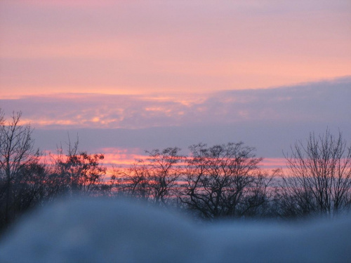 przyroda Koluszki i okolica #Koluszki #zachód #słońca #zimą