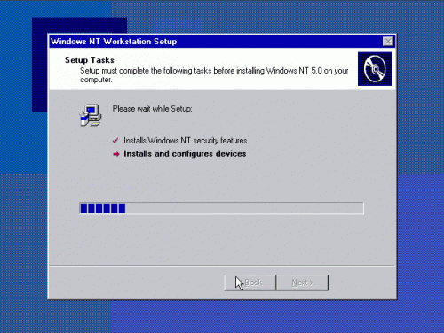 Windows NT 5.0 Workstation build 1877