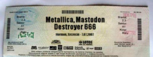 bilet na metallikę do szczecina