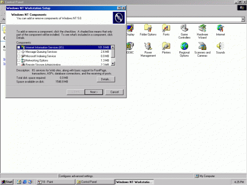 Windows NT 5.0 Workstation build 1877