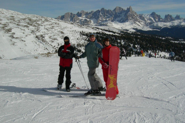 Ferie w Dolomitach #zima #góry #Alpy #snowboard