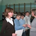 Najlepsi uczniowie gimnazjum w I semestrze roku szkolego 2006/07.