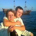 Z synem, na molo w Sopocie. Wrzesień 2006