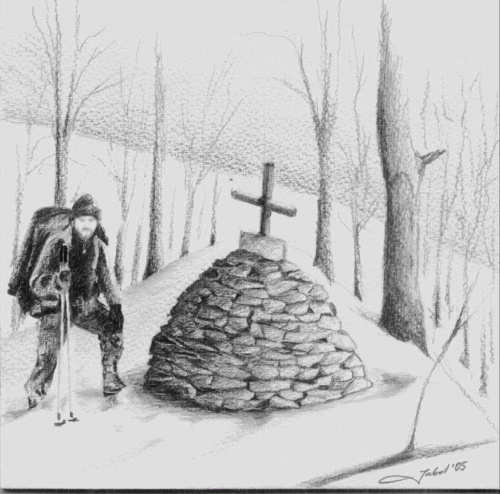 cmentarz z I Wojny Światowej #Bieszczady #rysunek