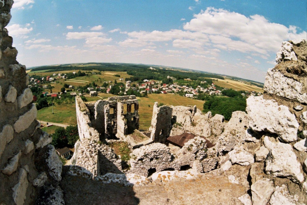 Zamek Rycerski Ogrodzieniec w Podzamczu, widok z wieży