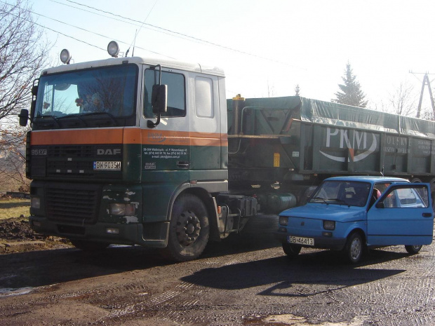 DAF XF 95 i FIAT 126p