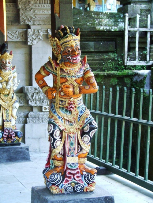 Indonezja, Bali - posąg w świątyni #Azja #Bali #Indonezja
