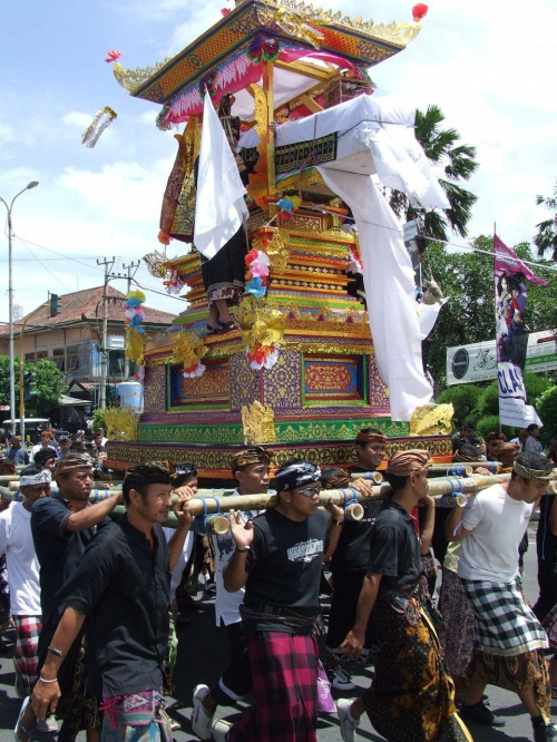 Indonezja, Bali, Sanur - ceremonia pogrzebowa #Azja #Bali #Indonezja