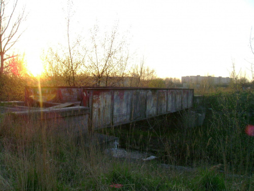 most na byłej linii W-W przy zachodzie słońca #sosnowiec #most