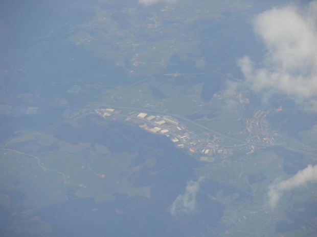 widok z samolotu