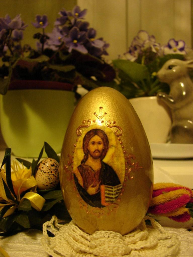 gęsia pisanka '06 ikonka #pisanki #Wielkanoc #decoupage