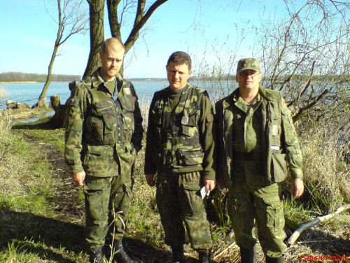 Strażnicy: Przemek Siekański, Roman Czubek i Ryszard Kopczyński.