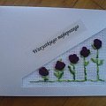 HAFTOWANE KARTKI OKAZJONALNE #kartki #rękodzieło #haft #kwiaty #róże