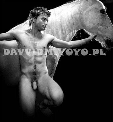 Daniel Radcliff w scenie przedstawienia teatralnego EQUUS #DanielRadcliffeHarryPotterEquus