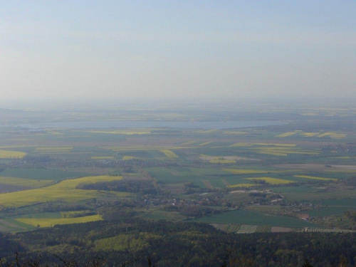 Widok ze Ślęży na Zalew w Mietkowie #Wycieczki