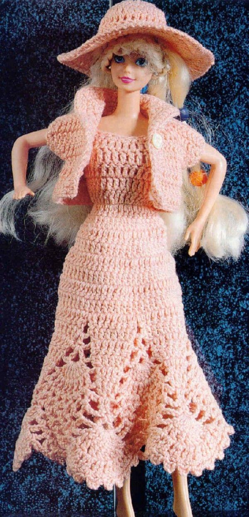 #szydełko #lalka #Barbie #ubranka