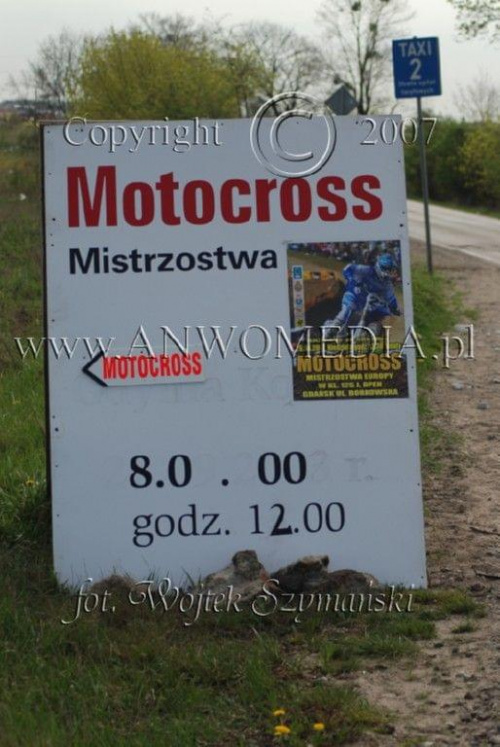 MOTOCROSS MISTRZOSTWA EUROPY w kl. 125 J. open Gdańsk 29.04.2007r.
www.ANWOMEDIA.pl