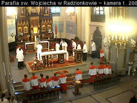 Obraz z kamery parafii Św. Wojciecha_Msza #RadzionkówGaleriaZdięcia