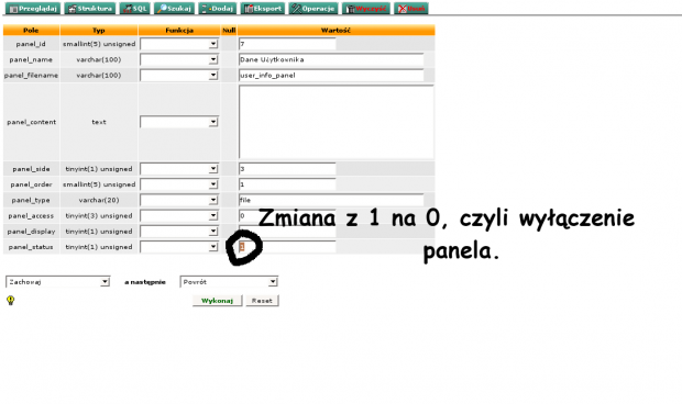 Usuwanie Panelu Usera 3