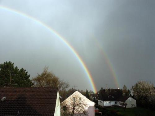 Podwójna tęcza w Unterbache 07.04.2005