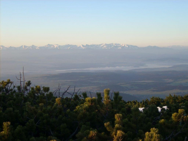 panorama Tatr na odcinku Diablak - Sokolica