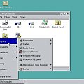 Windows NT 4.0 Workstation EN + SP6a PL - Start Menu and My Computer window