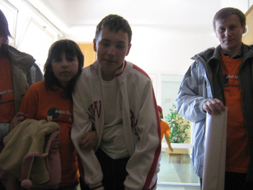 Z wizytą u naszego wolontariusza, Bartka, w szpitaluO , 7 maja 2007 roku.