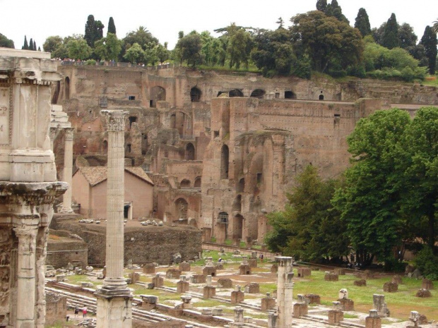 Zabytki starożytnego Rzymu. Forum Romanum.