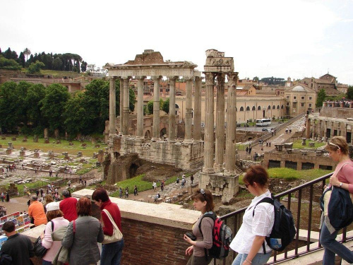 Zabytki starożytnego Rzymu. Forum Romanum.