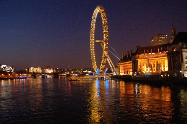 London Eye #LondonEye #londyn #noc #tamiza