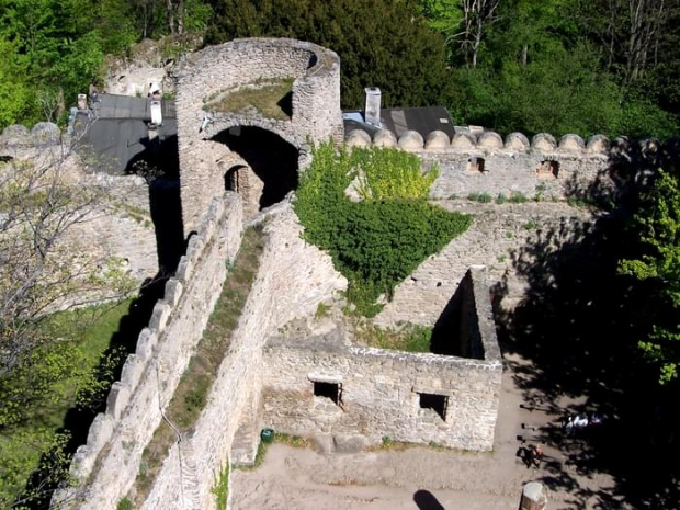 Widok z wieży zamku Chojnik