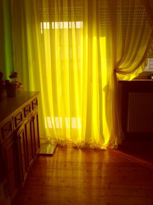 #popołudnie #zasłona #żółta