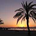 Zachód słońca na plaży w El Arenal (Majorka) #Majorka #ZachódSłońca