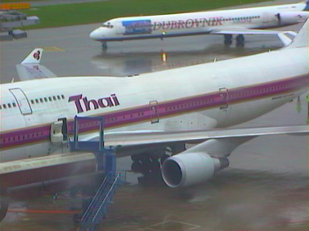 B747 Thai & MD-89 Air Dubrovnik. #samolot