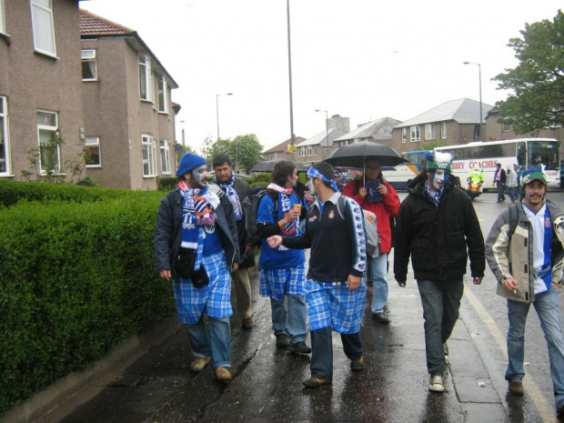 Hampden,Glasgow kibice Espanyolu #glasgow #hampden #UEFA #espanyol #sevilla #PilkaNozna