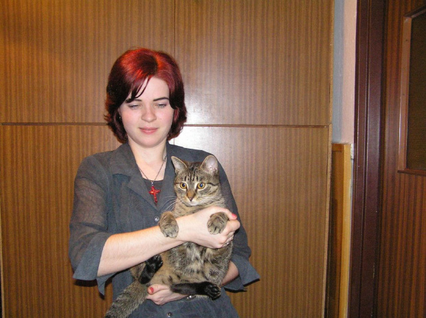 to ja z moim poprzednim kotkiem, Pimpusiem