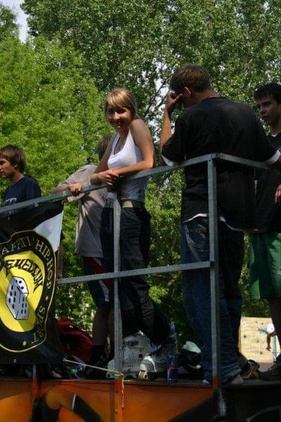 Ania i Maciek na zawodach "Kusocin Jam '07" #rolki #skp #skatepark