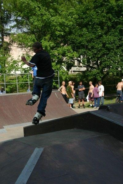 Ania i Maciek na zawodach "Kusocin Jam '07" #rolki #skp #skatepark