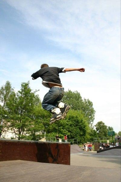 Ania i Maciek na zawodach "Kusocin Jam '07" #rolki #skp #skatepark