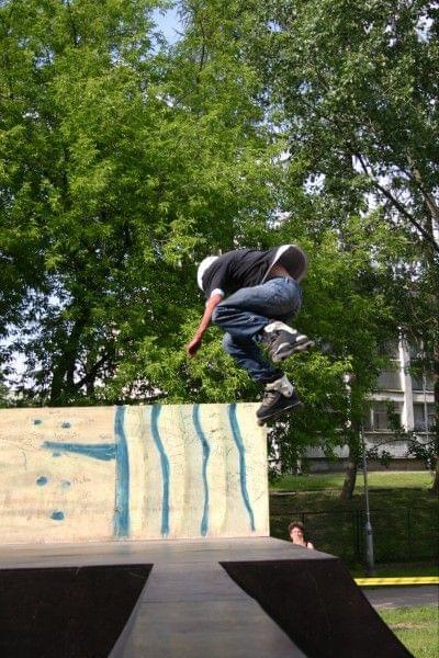 Ania i Maciek na zawodach "Kusocin Jam '07" #rolki #skp #skatepark