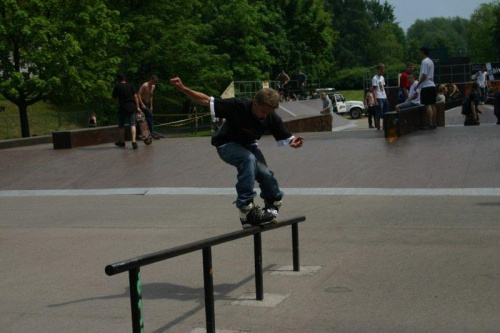 Ania i Maciek na zawodach "Kusocin Jam '07" #rolki #skp #skatepark