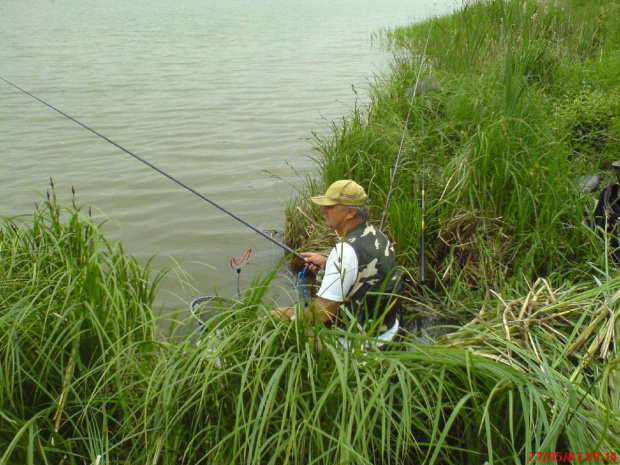 II tura zawodów o tytuł MISTRZA KOŁA 2007 - 27.05.2007 r. zbiornik Wapno. 1 v-ce Mistrz w akcji.